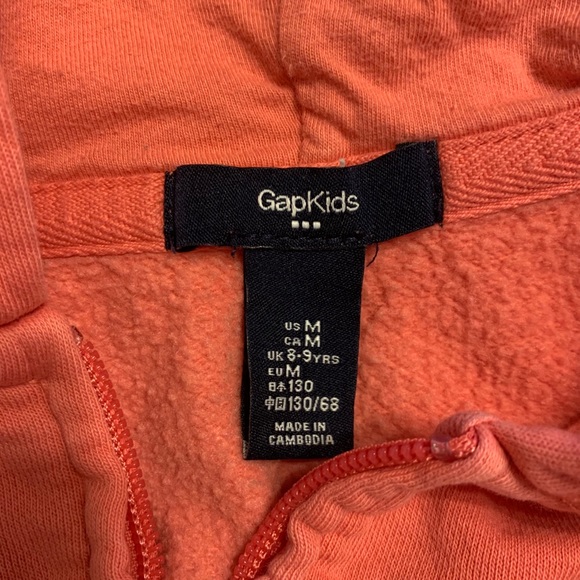Gap Kids Hooded Jacket in Coral - size Medium - Picture 5 of 6